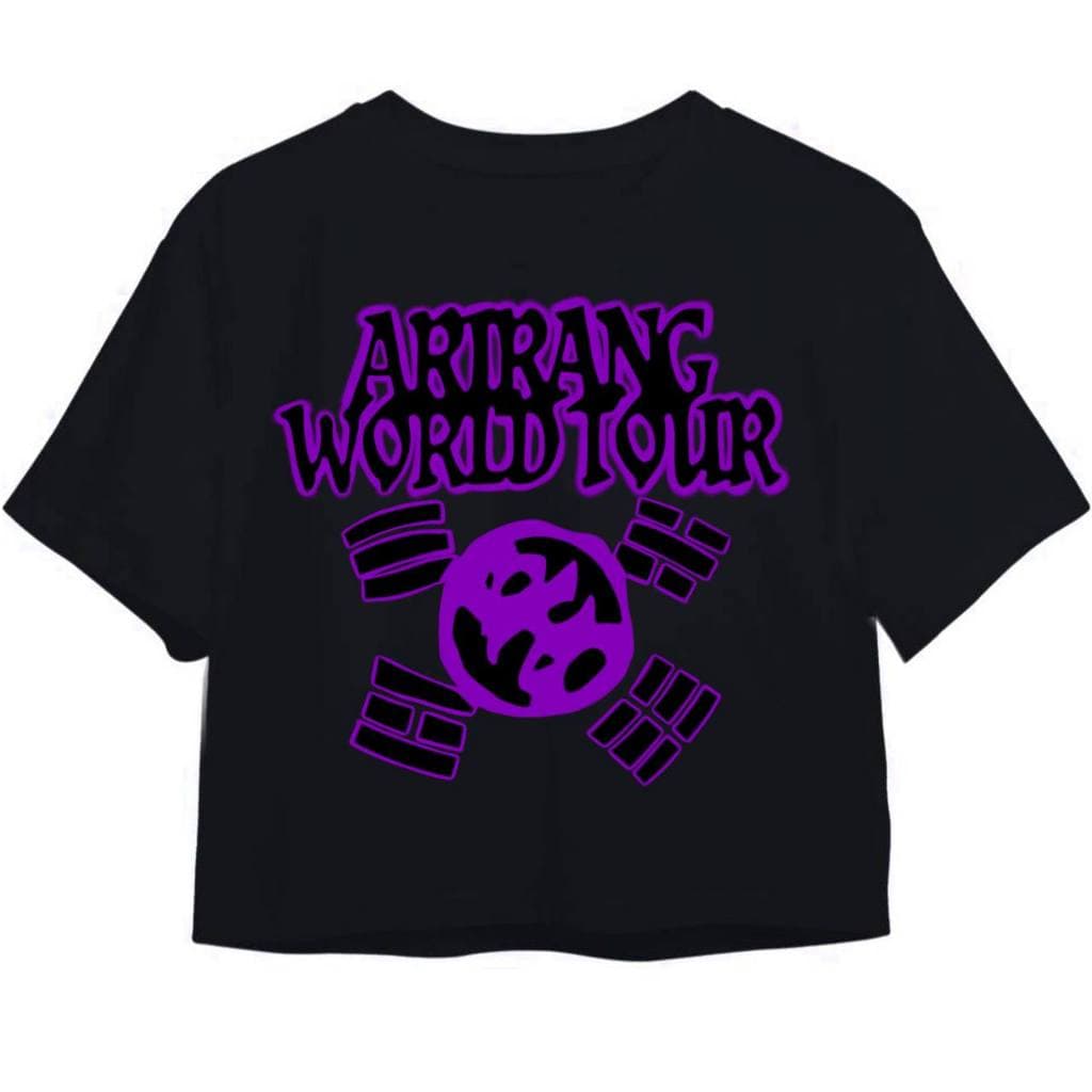 Cropped BTS Arirang World Tour FanMade Kpop Frente Premium Algodão HD