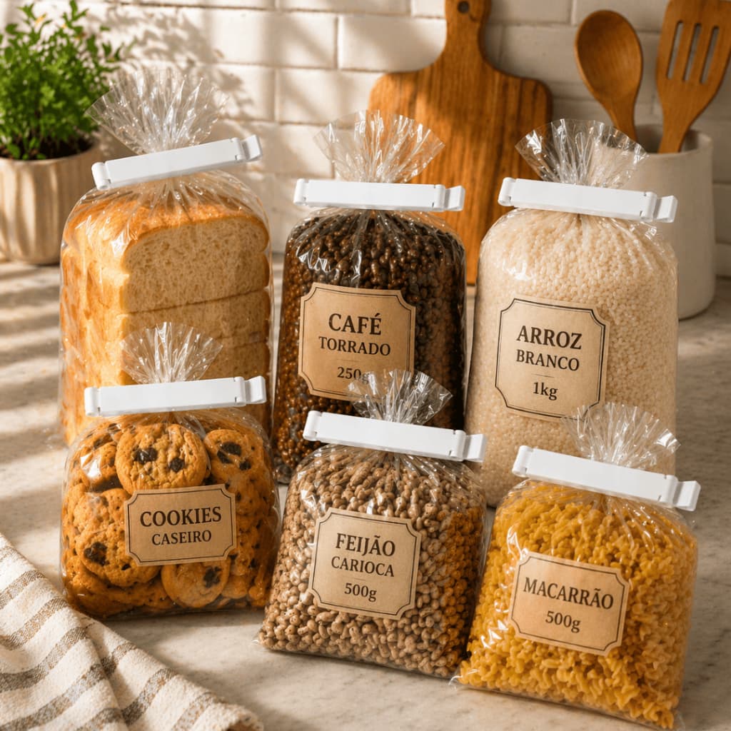 Kit Prendedor de Embalagens C/10 – Cores diversas 10CM