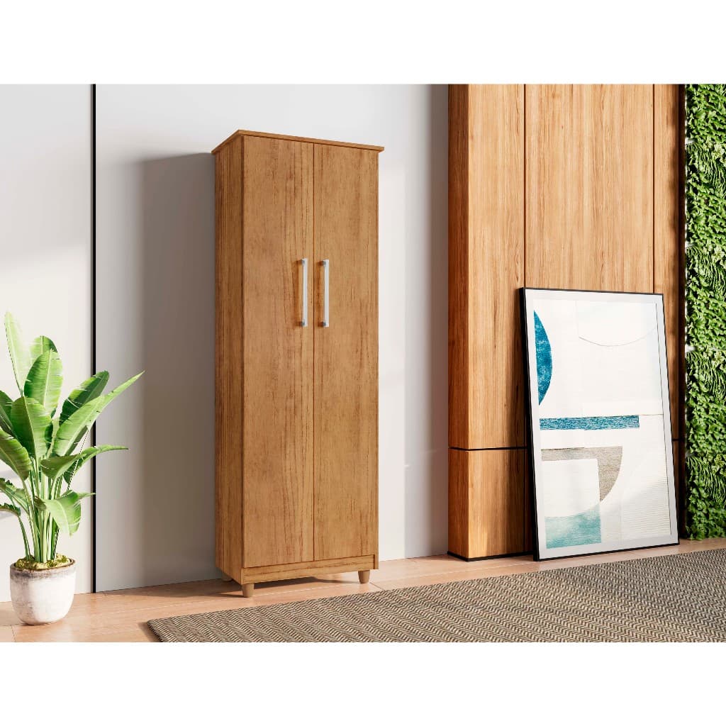 Armário Multiuso Organizador Compacto Moderno Marrom Nn