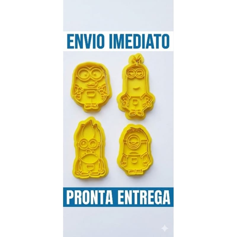 cortadores de biscoito bolo confeitaria Minions
