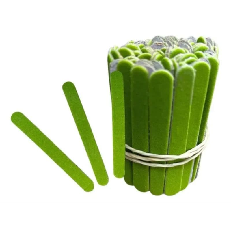 1000 lixas mini pop verde pcte c/100