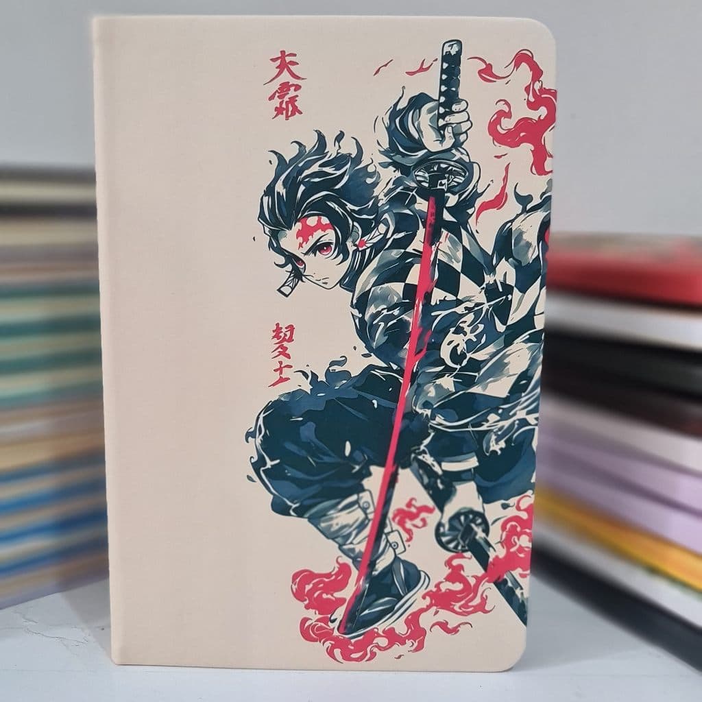 Caderno Moleskine Demon Slayer ANIME OTAKU 160 Paginas - Capa Dura - Tamanho 21x14 cm - ENVIO RÁPIDO