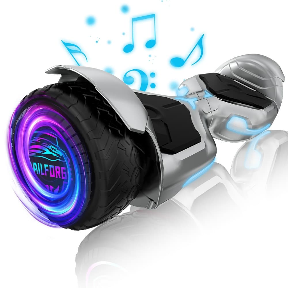 TRAILFORGE Hoverboard-S1 500W Modelo off-road para adultos com Bluetooth e música