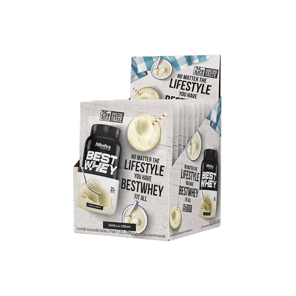BEST WHEY PROTEIN Display15 sachês | Whey Protein de Alta Qualidade e Praticidade