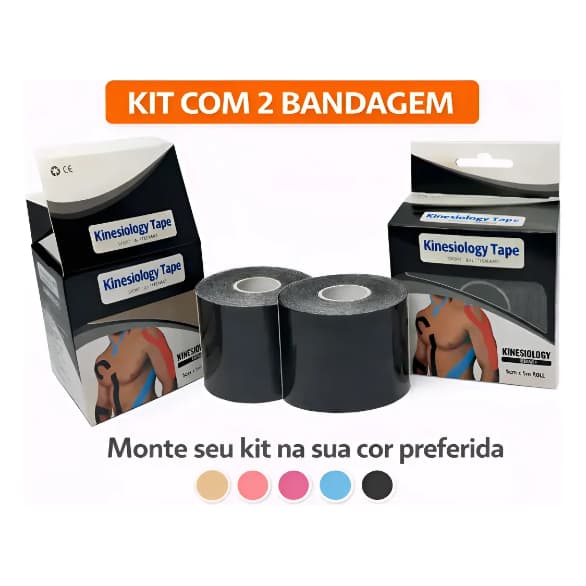 KIT 2 BANDAGENS (ESCOLHA SUA COR DE PREFERENCIA)
