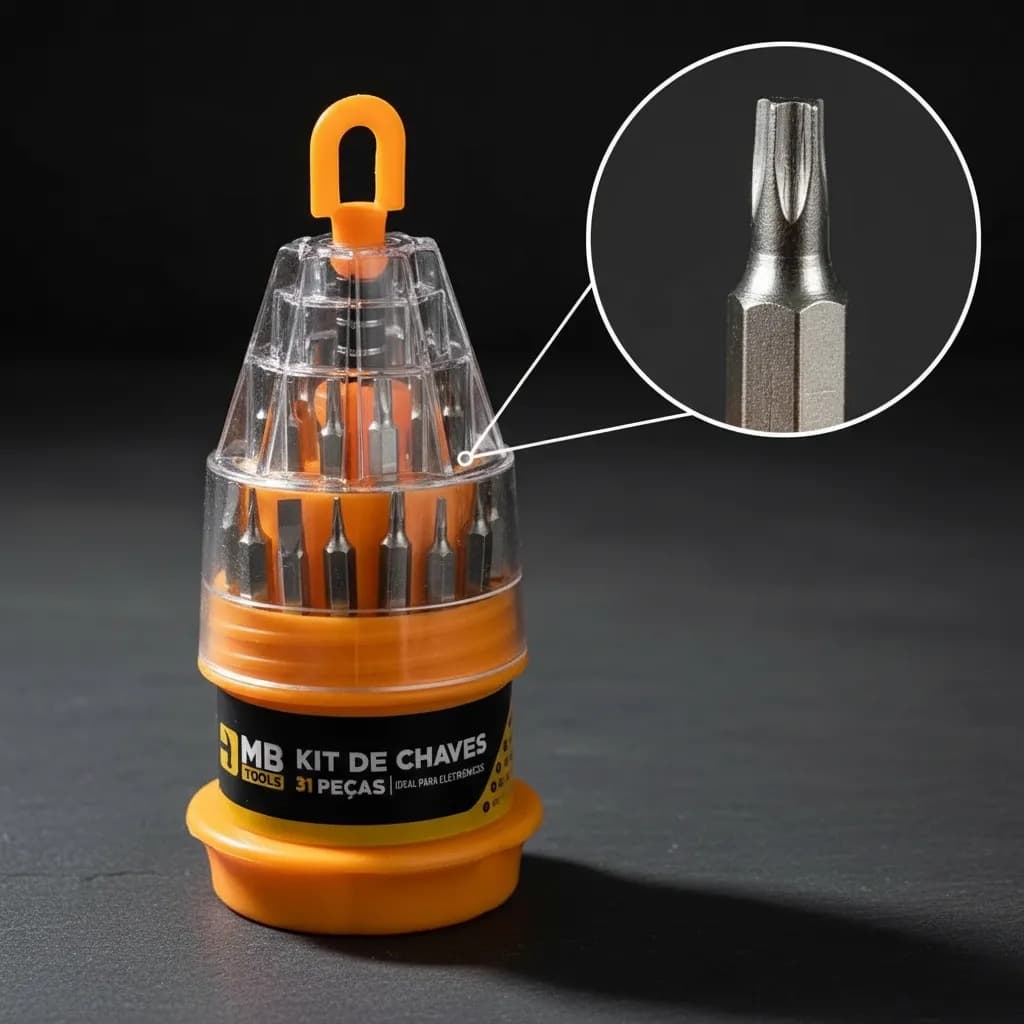 Kit Chaves Jogo Ferramentas Precisão eletrônicos 31 Em 1 Philips Torx Y