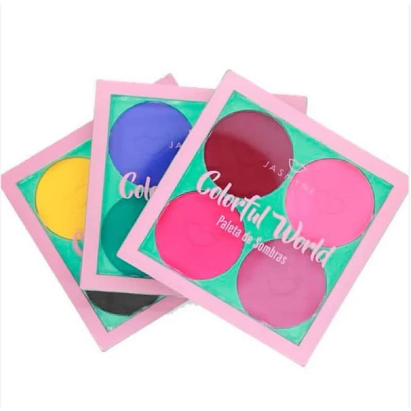 Paleta de Sombras Colorful World Alta Pigmentação Cores Vibrantes Longa Duração