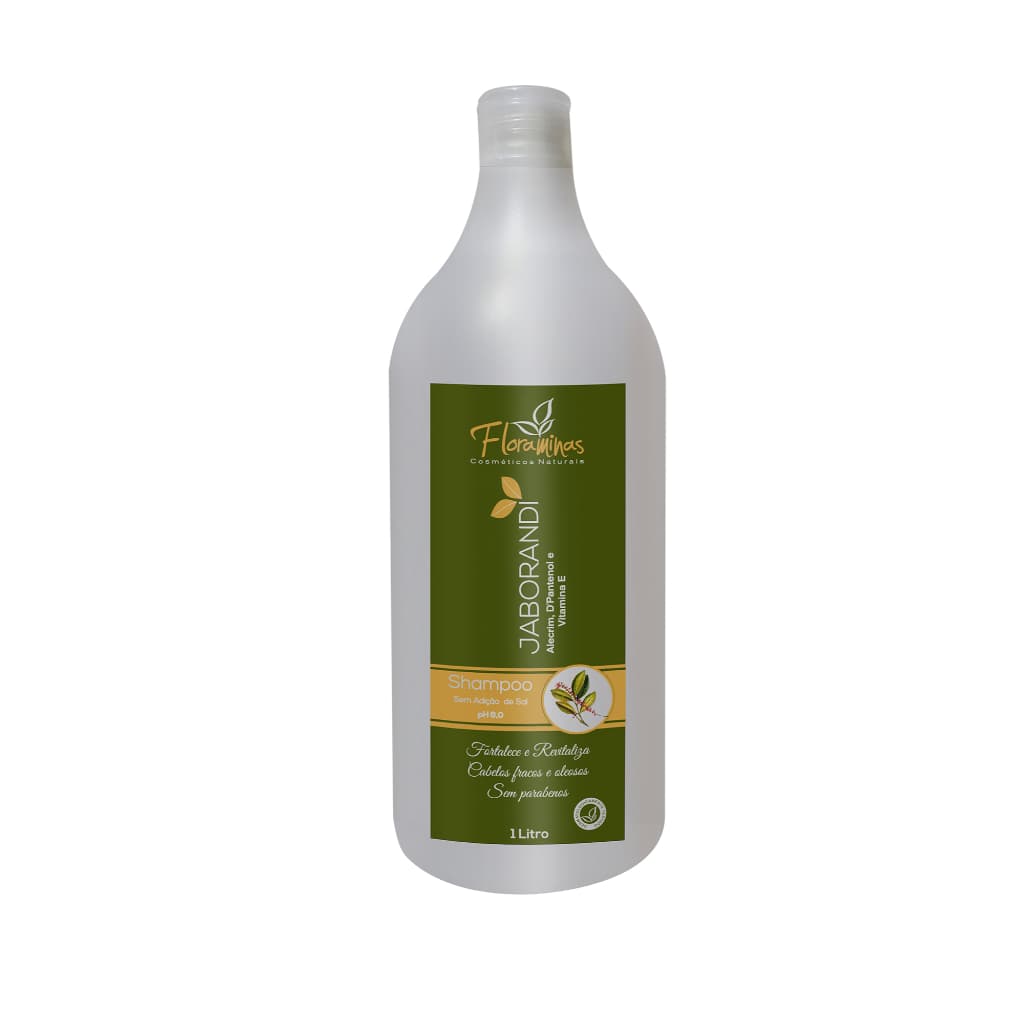 Shampoo Jaborandi Alecrim D´Pantenol e Vitamina E   1Litro Floraminas