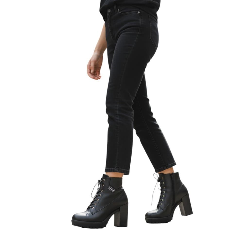 Bota Coturno Tratorada Salto Alto Cano Curto Moleca 5325.119