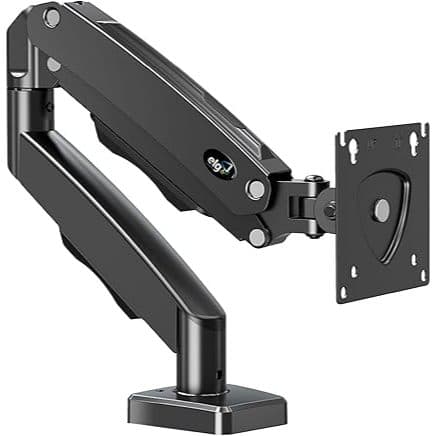 ELG, F80N, Suporte Articulado de Mesa, Pistão a Gás, Design Compacto e Retrátil, Ergonômico, Monitores 17'' a 35'', 2kg