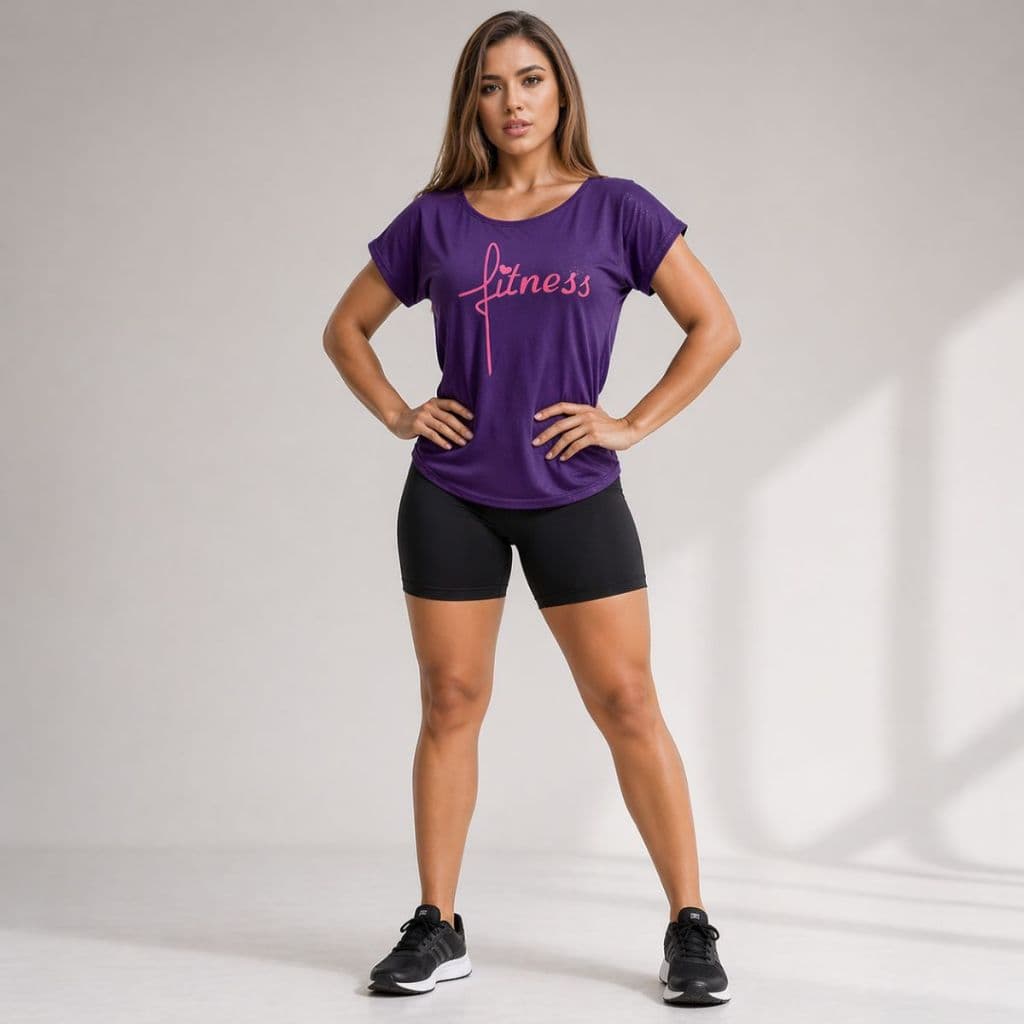 Camiseta Feminina Dry Fit Furadinha Fitness Academia e Treino