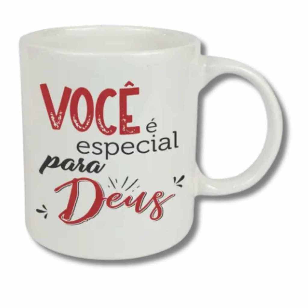 Caneca Cerâmica Personalizada Evangélica 330ml Para Presente Premium