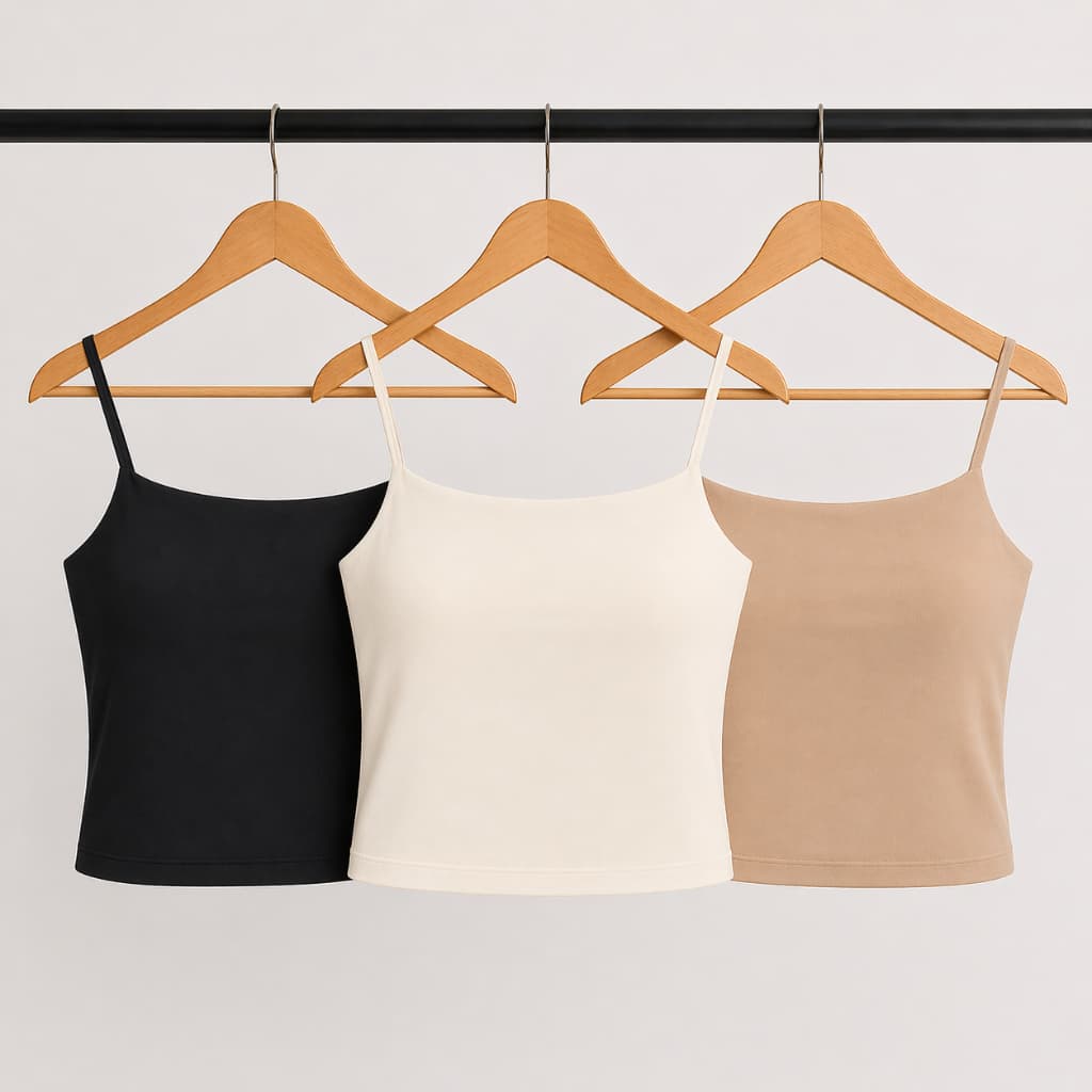 KIT 3 Cropped Regata Suplex Premium Alcinha Feminino Básico