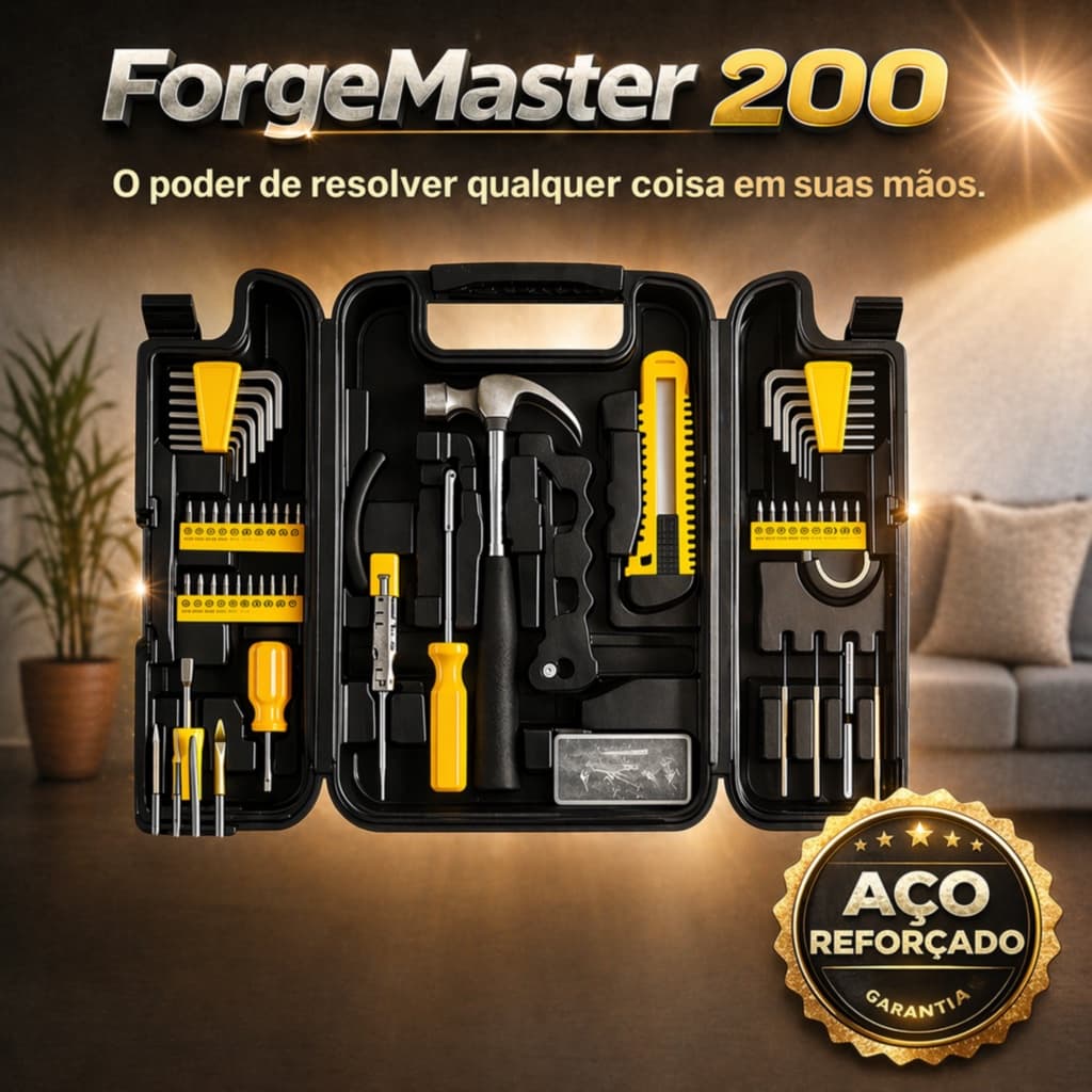 Kit Ferramentas Completo Profissional Casa Soquete Chaves 200 Peças