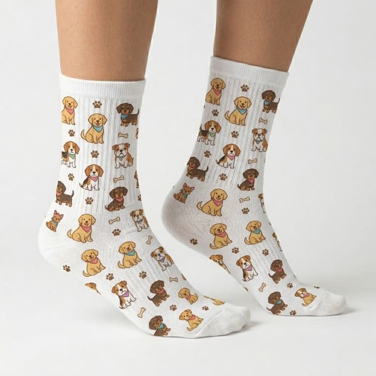 Meia Com Logo Frase Emoji Personalizada