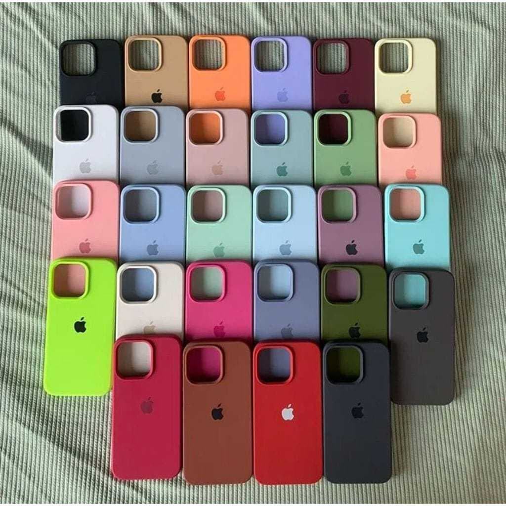 Capa Capinha Case Aveludada Para iPhone 13 14 15 14 Plus 15 Plus Linha Premium_AMG