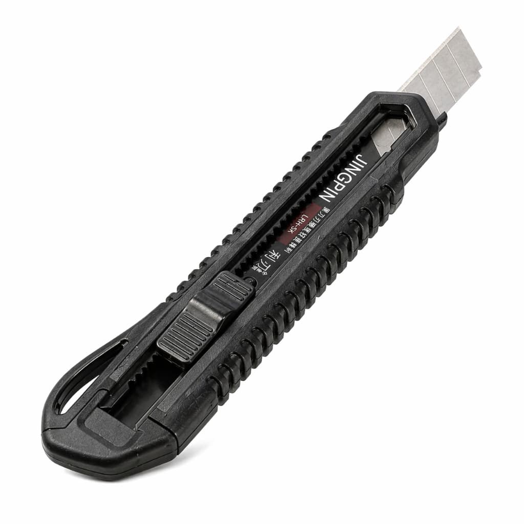 Estilete Profissional Ergonômico 18mm Aço Carbono Trava Segurança Reforçado Uso Pesado Corte Preciso