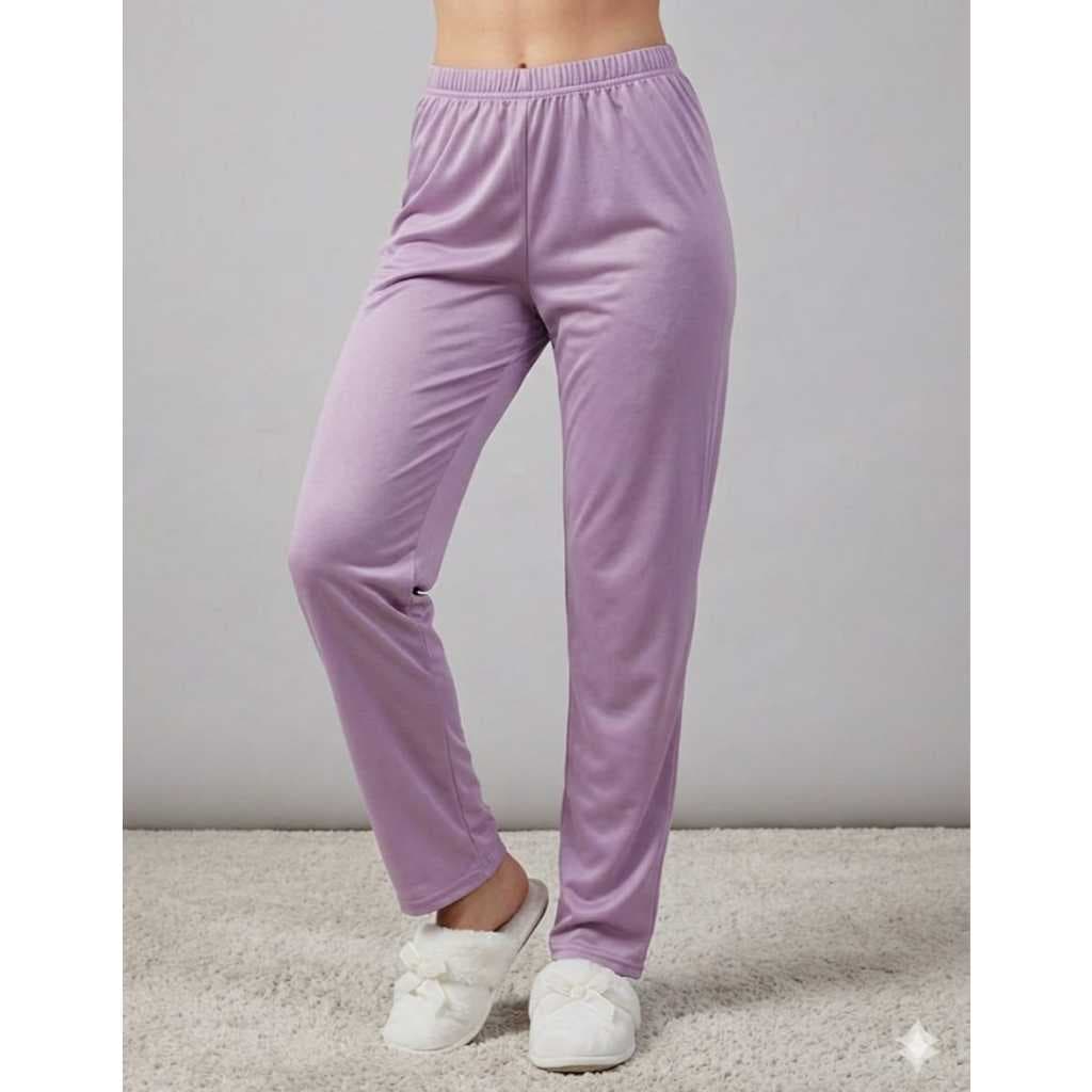 Kit 3 CALÇAS PIJAMA ADULTO FEMININO CORES SORTIDAS Confortável para o Inverno