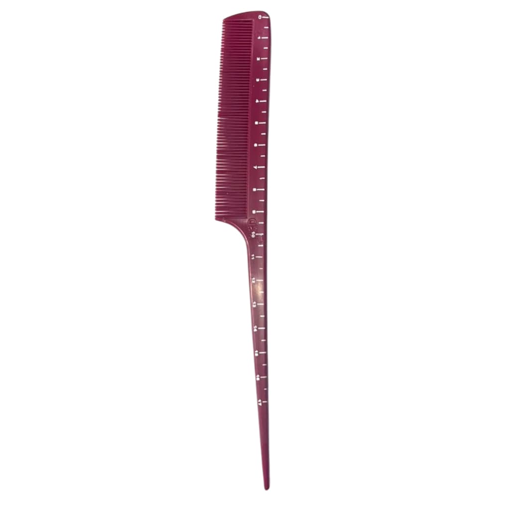 Pente Stiling Delrin com régua 17cm Profissional Santa Clara