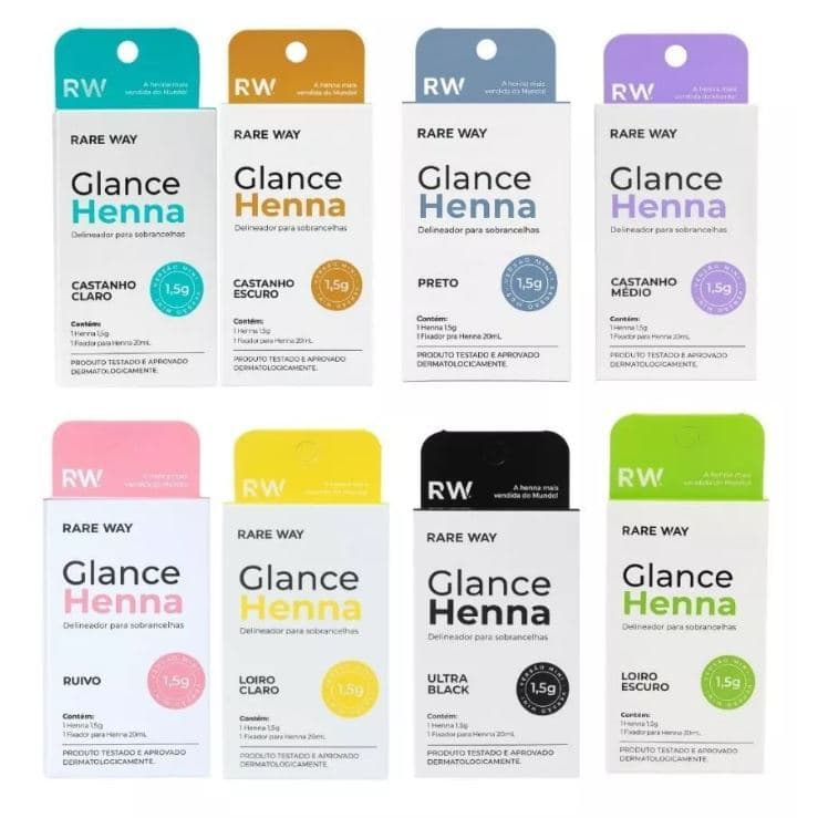 Henna Sobrancelha Glance Rare Way Mini 1,5 G - Designer De Sobrancelhas