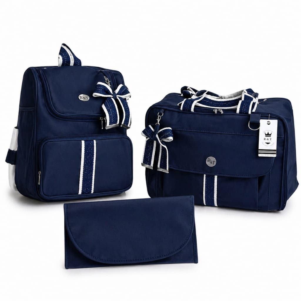 Kit Bolsas De Maternidade 3 Peças Material Alta Qualidade Menina e Menino