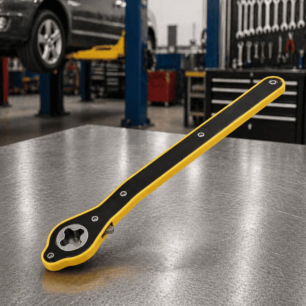 Chave Catraca Jack Universal Carro Troca Pneu Roda 25 - 27mm Macaco Hidraulico Chave Automotivo