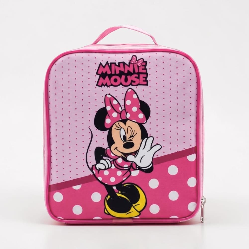 Lancheira Térmica Escolar Infantil Feminina Minnie Lanches Reforçada - 4 A 5 Horas Conservação