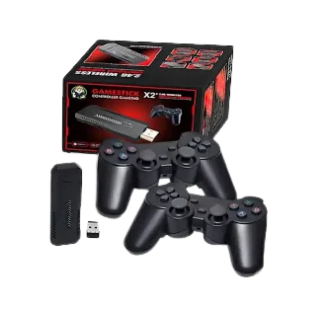 Console Game Stick X2 HN-WX2 com 2 Controles Sem Fio + 3D HDMI