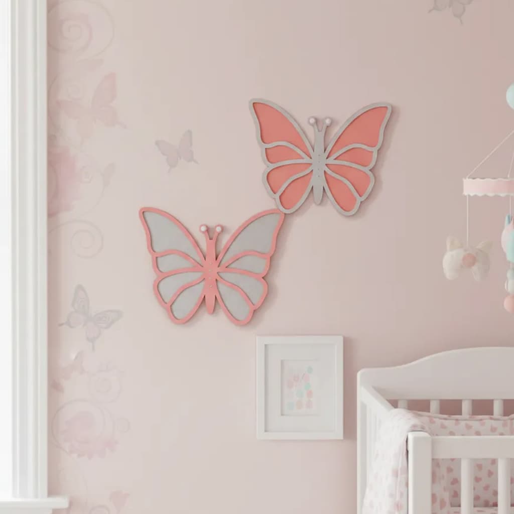 Decoração De Quarto Menina Borboletas De Pendurar Na Parede