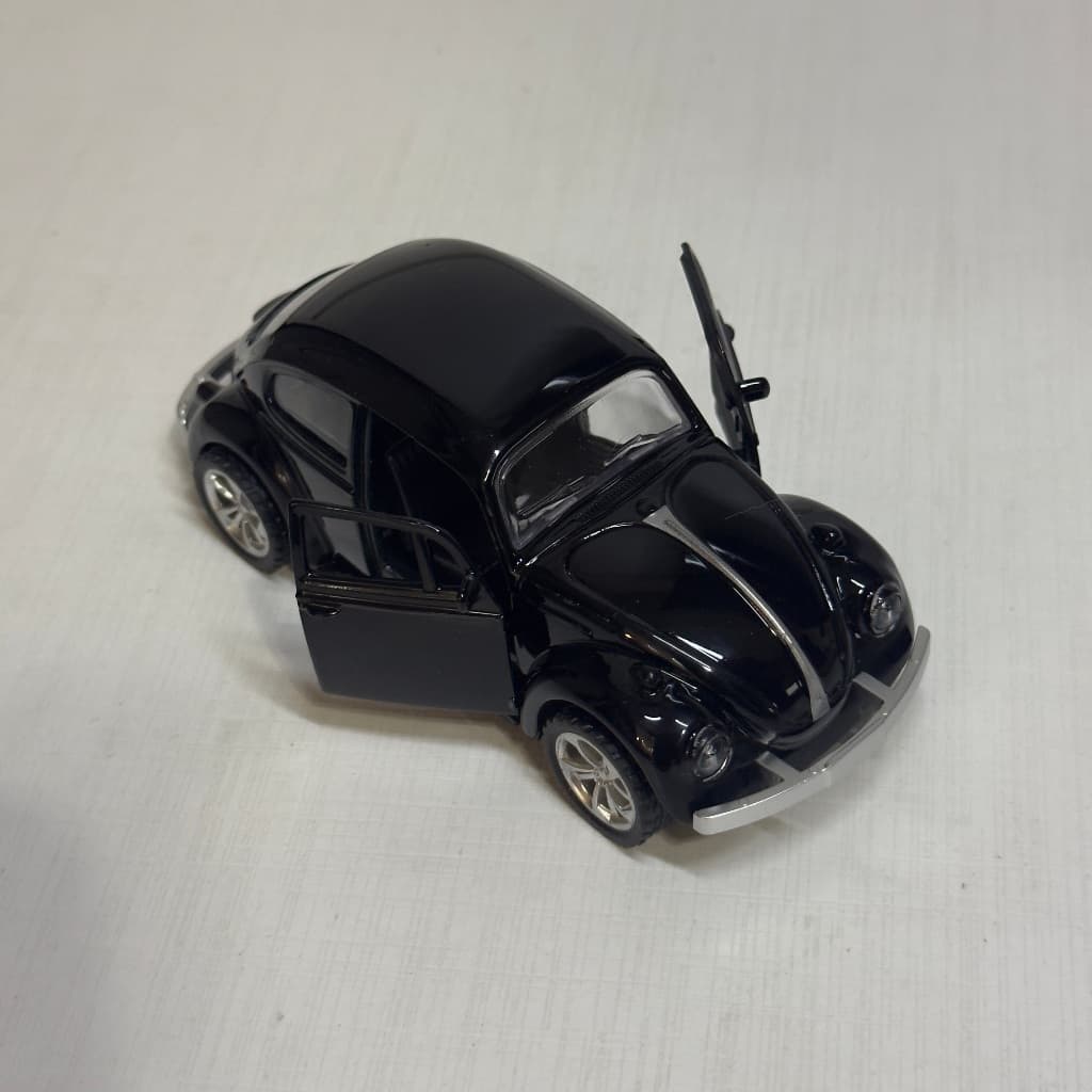 Carrinho De Ferro Fusca Miniatura Metal | Abre Portas | Fricção | Retrô | Coleção | Presente