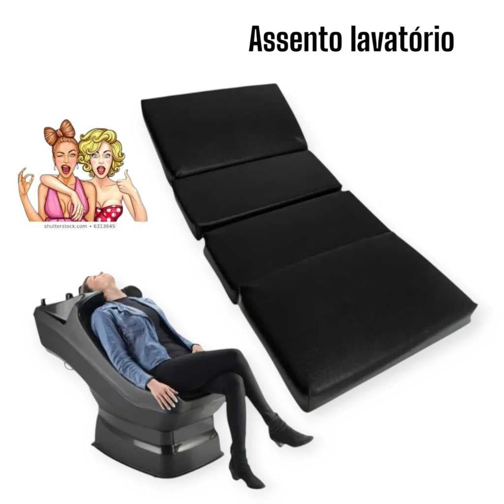 assento almofada estofado para lavatório de cabeleireiro