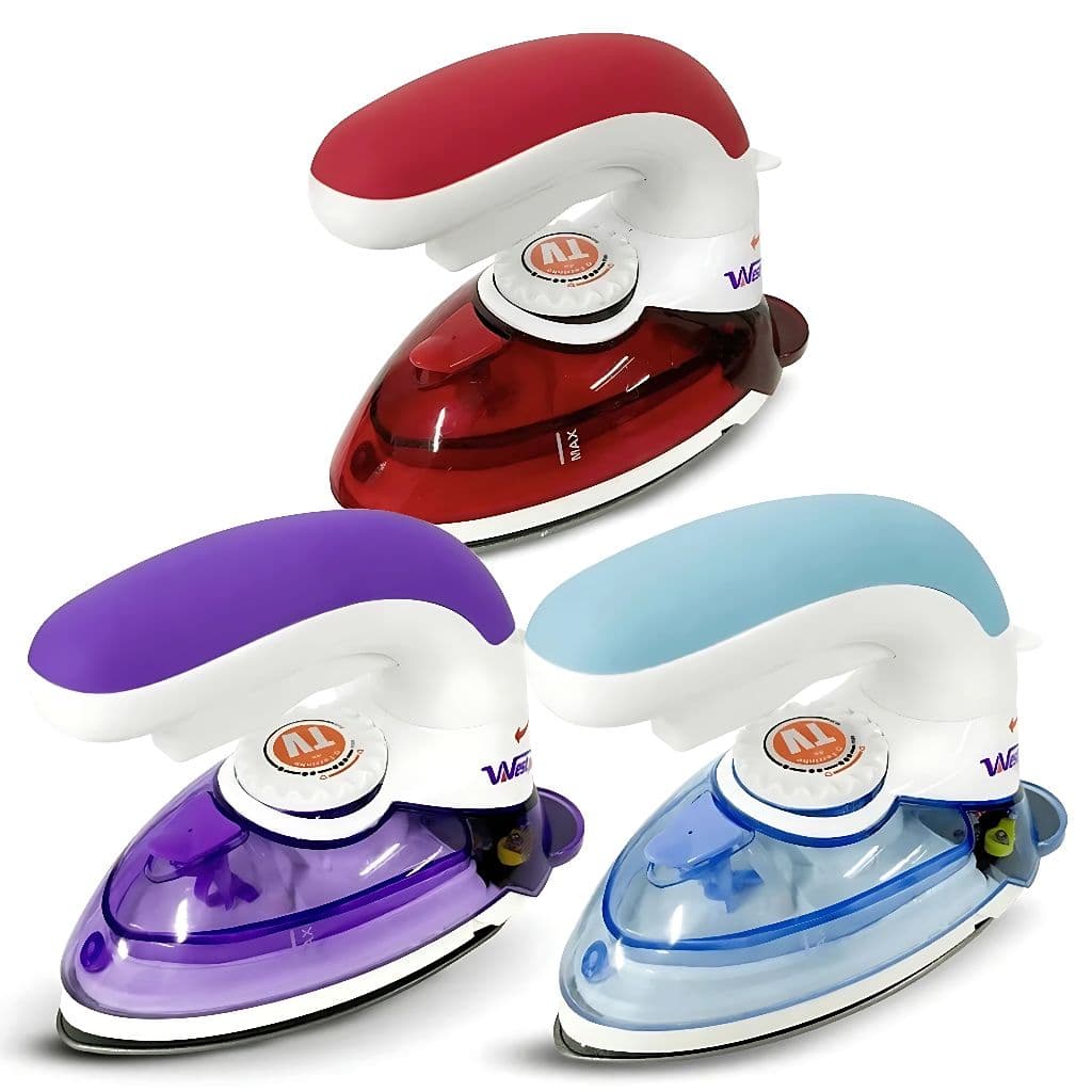 Ferro Mini Ferrinho De Passar A Vapor Viagem Steamer Patchwork Bivolt Original