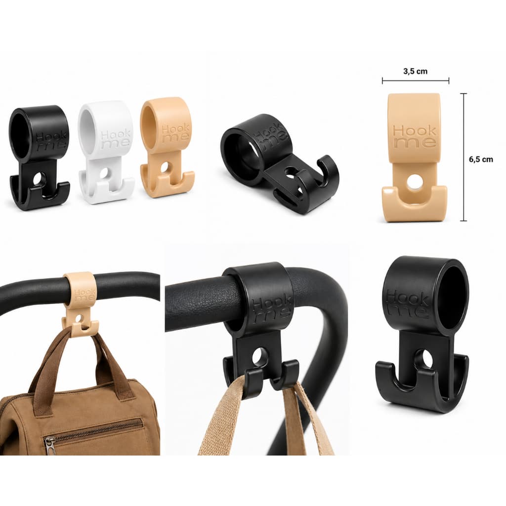 Suporte Gancho Multiuso para Carrinhos de bebe ideal Para Pendurar bolsas/sacolas de compra material em 3d