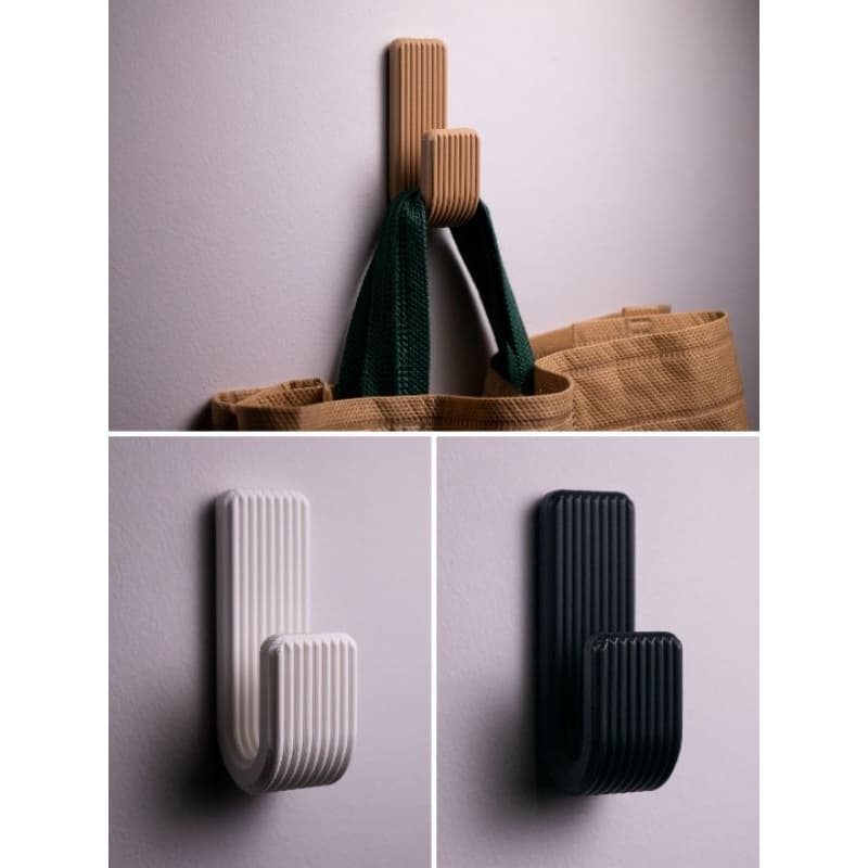 Suporte Adesivo Minimalista Multiuso | Porta Toalha, Chaveiro e Cabide de Parede | Design Moderno 3D / Acompanha fita 3M
