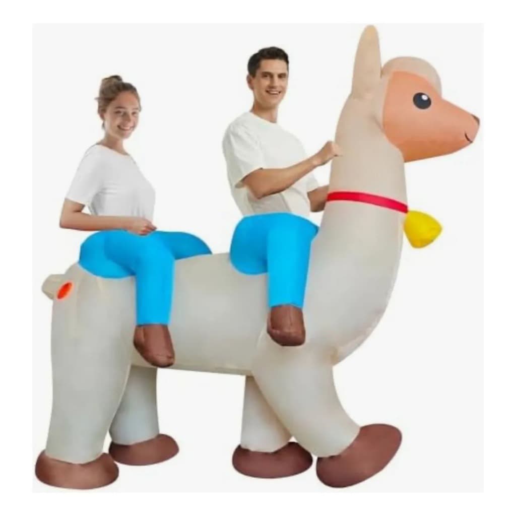 Roupa Inflável Lhama Gigante Para Duas Pessoas