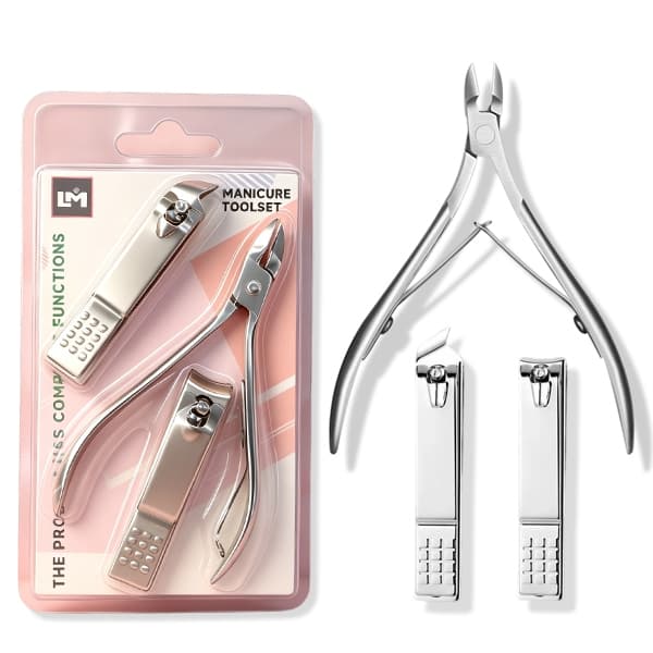 Kit 3 Pçs/Set Profissional Aço Inoxidável Para Manicure e Pedicure e Duráveis Material