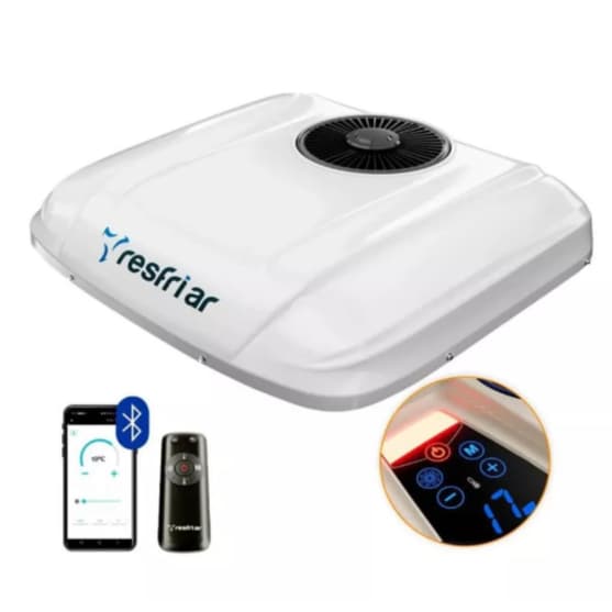 Ar Condicionado Inverter Para Caminhão 12V ou 24V 7.500 BTUs Resfriar Série 3