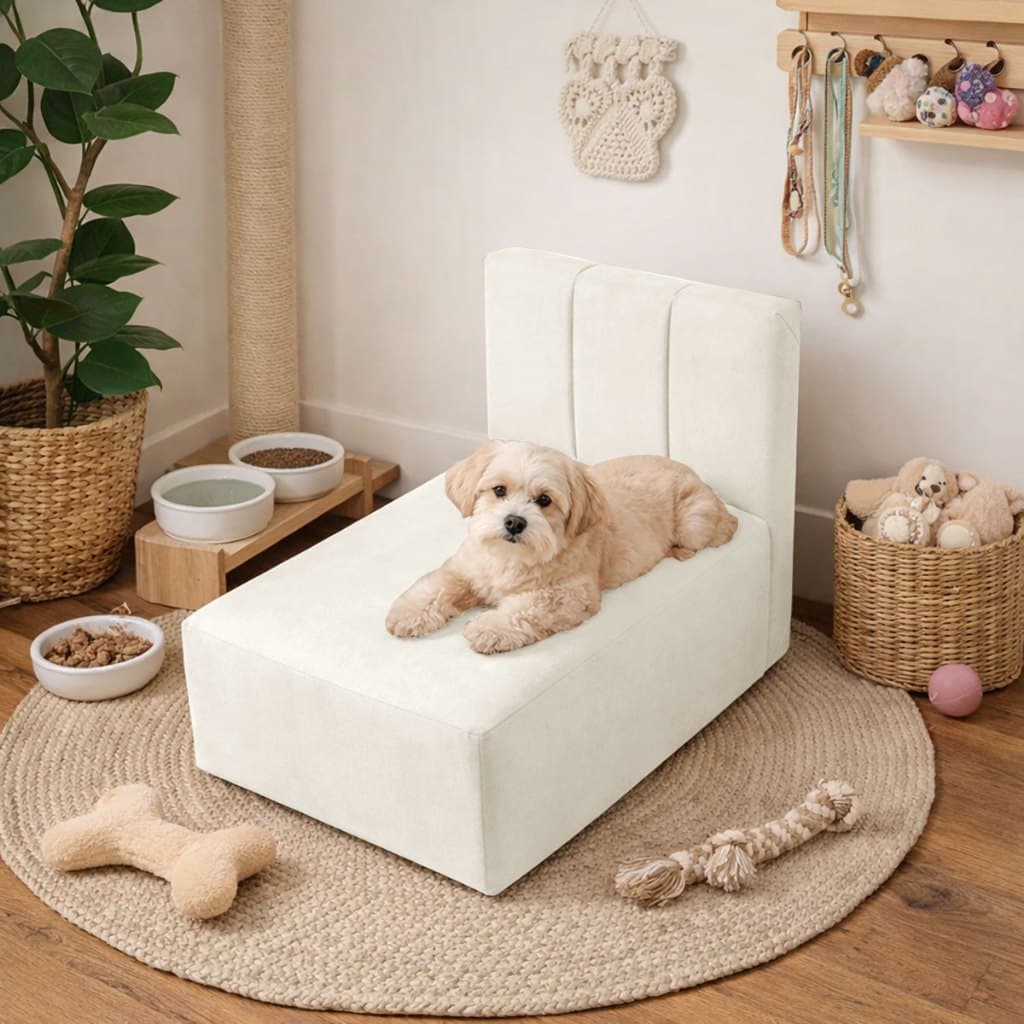 Cama Box para Cachorro com Cabeceira - Caminha de Cachorro Gato Conforto e Segurança