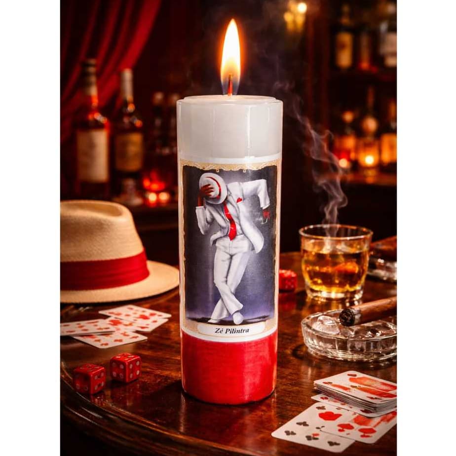 1 Vela Orixás Zé Pelintra 7 Dias Umbanda Candomblé Velas Coloridas 100% Parafina Pura