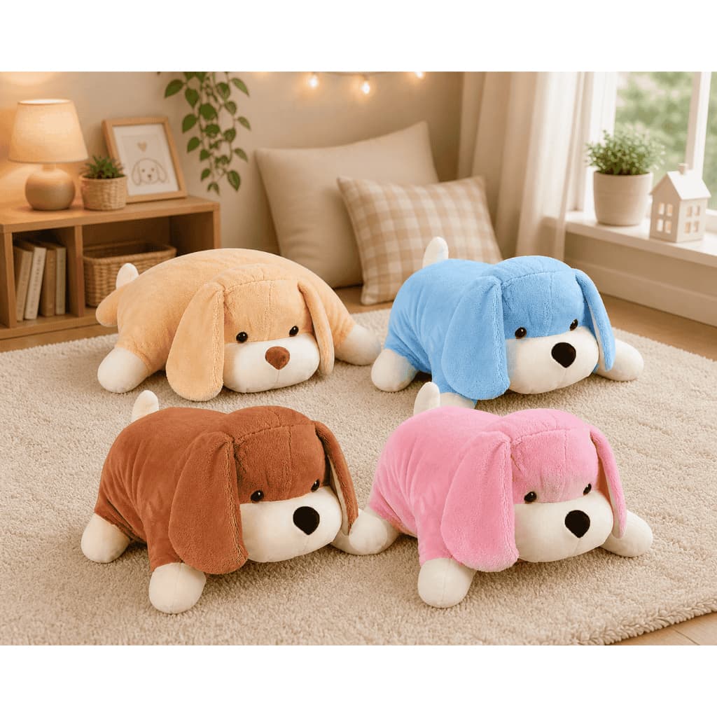 Travesseiro Almofada Para Bebê 55cm Cachorro Almofada Hipoalergênica Soft Macio Cachorro para Bebê