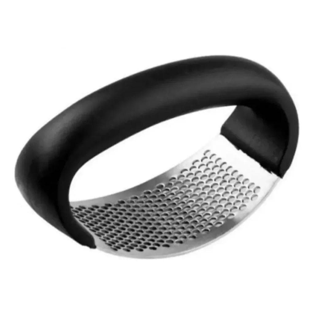 Amassador de Alho em Aço Inox Manual Espremedor Triturador Profissional Ergonômico de Cozinha Prático