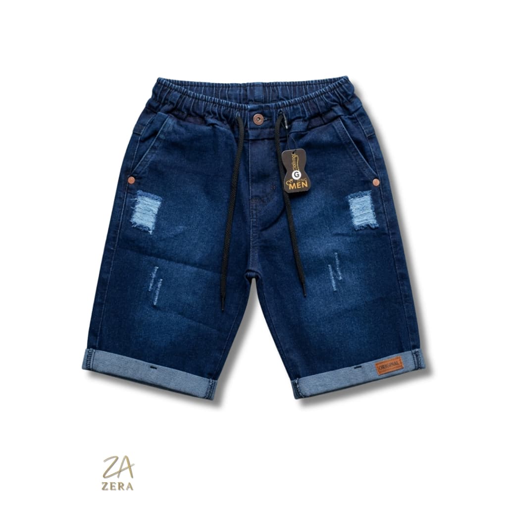 Bermuda Jeans Masculina Infantil Short Destroyed do P M G