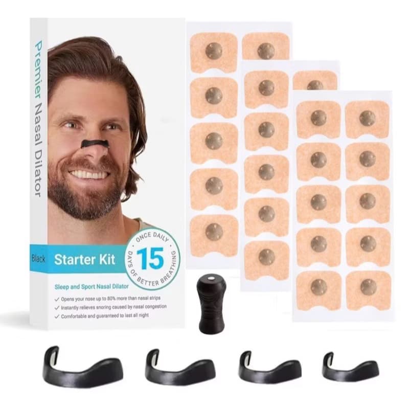 Kit Com 15 Pares Dilatadores Nasais Magnético Fitas Nasais Inicial Para Dormir Melhorar a Respiração