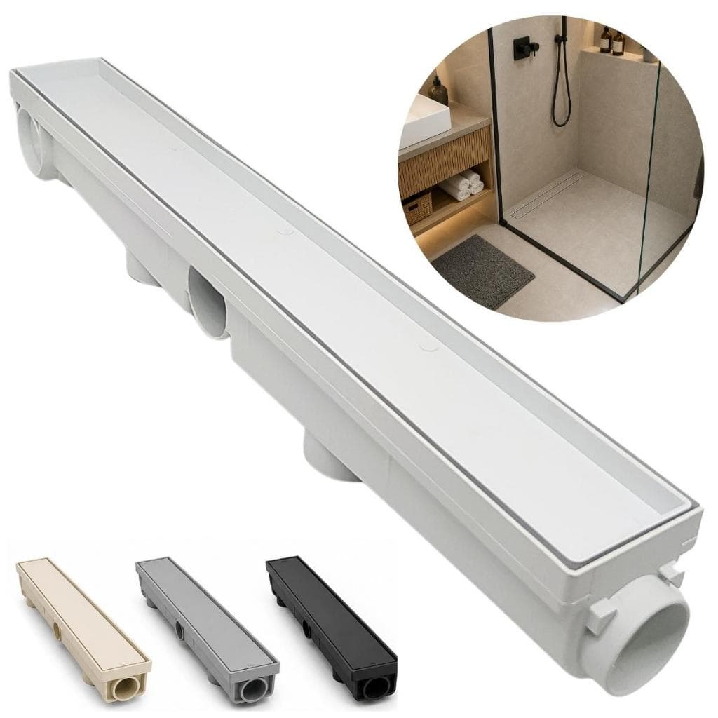 Ralo Banheiro Linear Oculto 6x50 Invisível Piso Sifonado Embutido