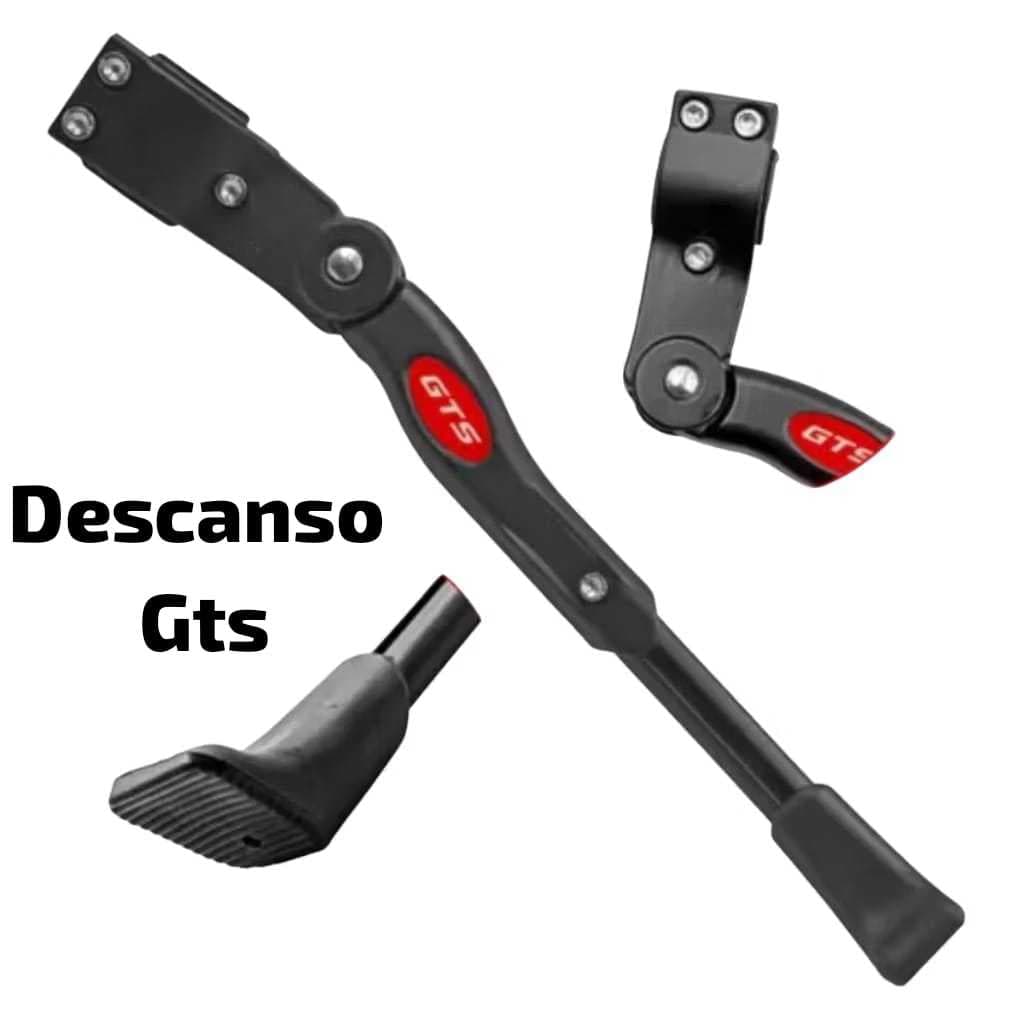 Descanso Pezinho lateral ou Central de Alumínio GTS para Bike aro 20 24 26  e 29 Com Regulagem