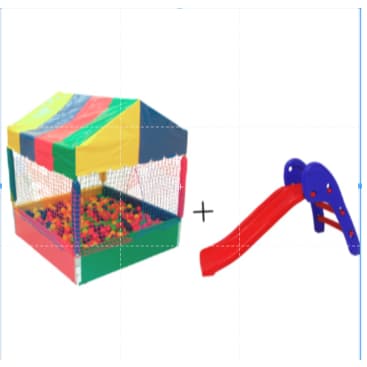 Piscina Infantil 1x1 com Escorregador Baby – Diversão Garantida