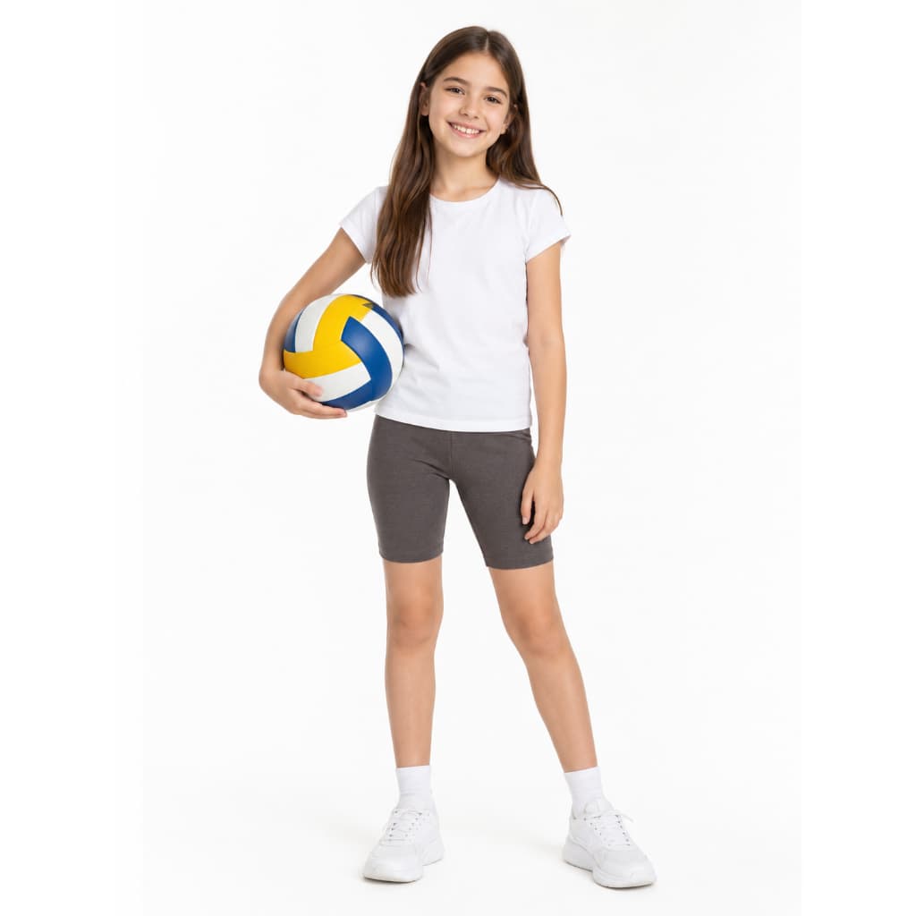 Kit Sortido Bermuda Ciclista Escolar Menina/Feminina Infantil e Juvenil do 3 ao 16 - Shorts Liso