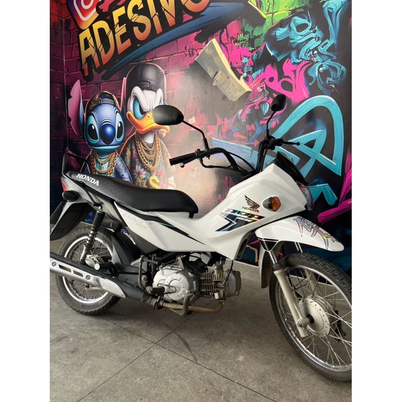 Adesivos para pop110 preto/holografico
