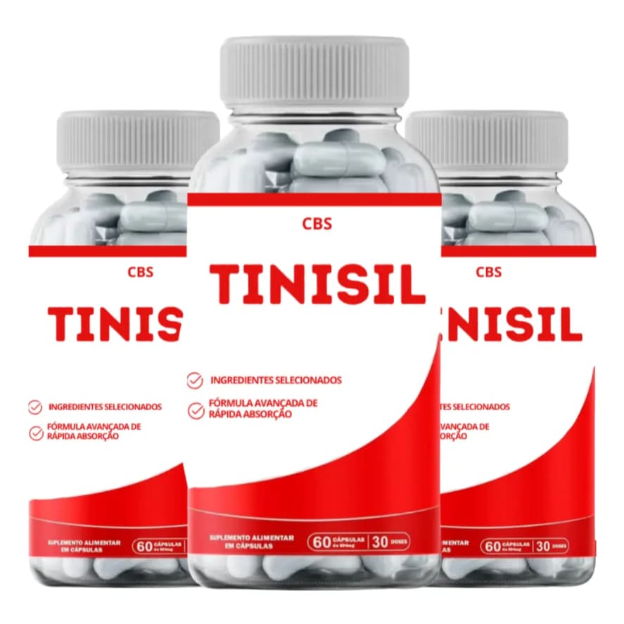 3 Pote Tinisil Original 180 Capls - Auxilio No Zumbido