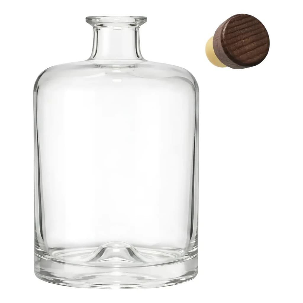 Kit c/ 5 Garrafas de Vidro Herbal 750 ml Retrô Farmácia Luxo Vintage Eventos Decoração Azeites